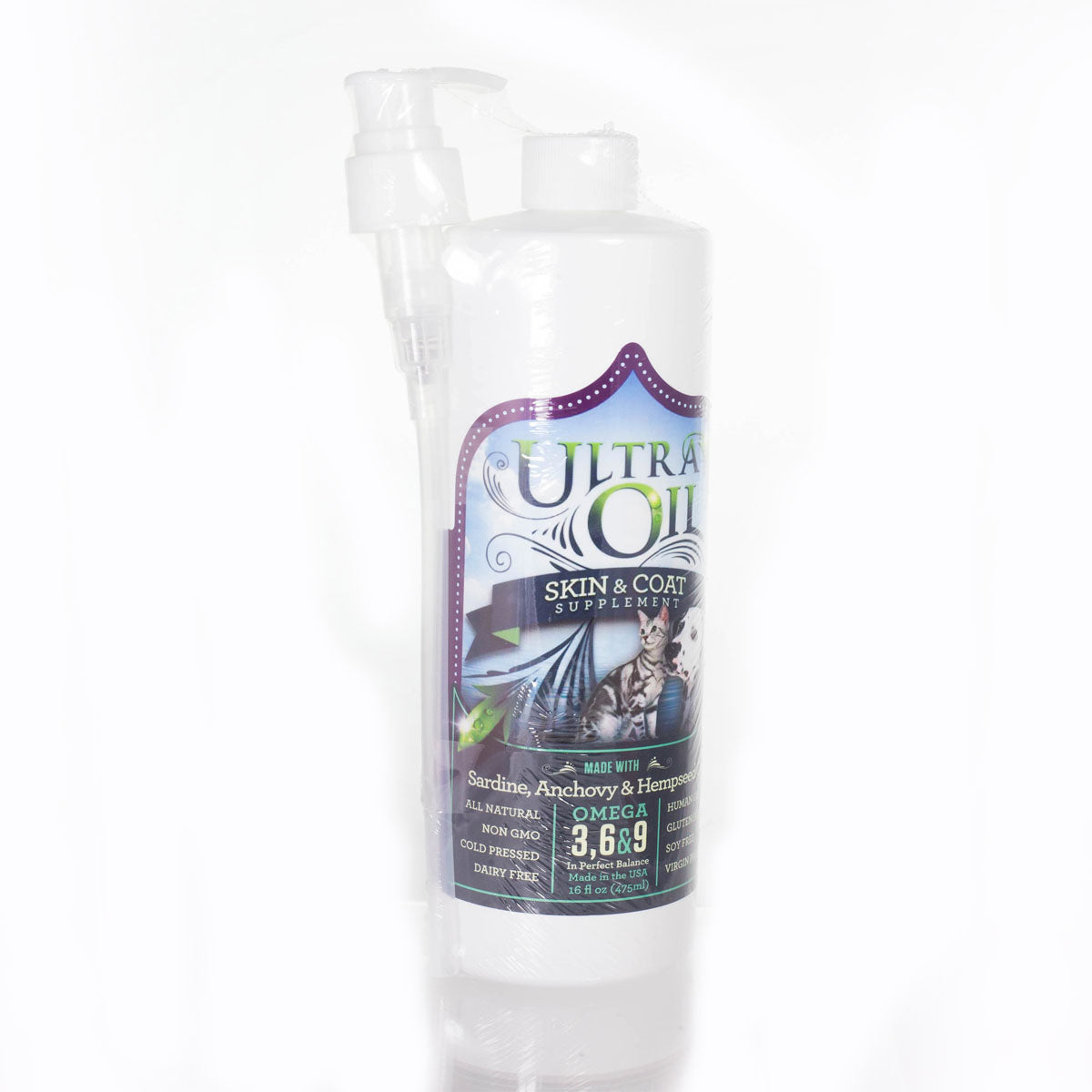 Ultra Oil Skin And Coat Supplement With Hempseed Oil 16 oz